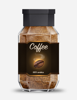  Freeze-dried coffee.