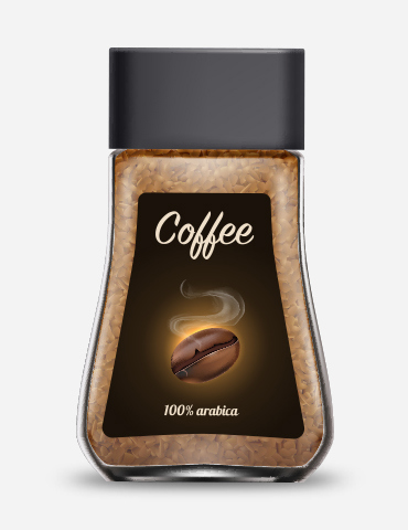  Freeze-dried coffee.