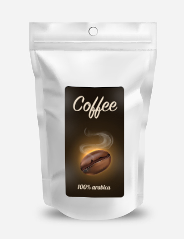 Ground coffee golden. 